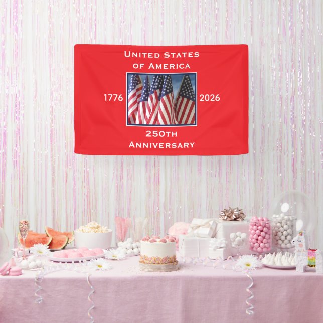 250th Anniversary USA Patriotic  Banner (Party)