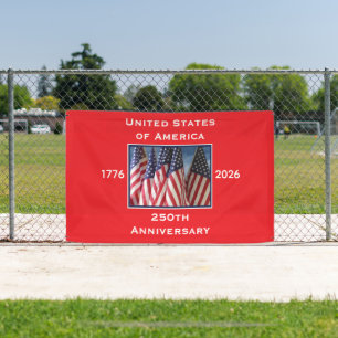 250th Anniversary USA Patriotic  Banner