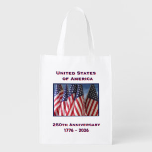 250th Anniversary USA Patriotic Commemorative Grocery Bag