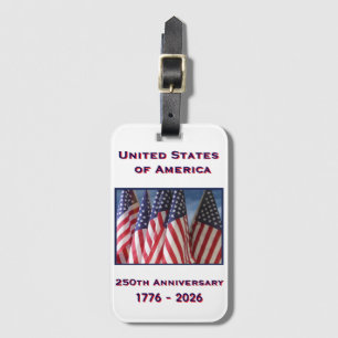 250th Anniversary USA Patriotic Commemorative Luggage Tag