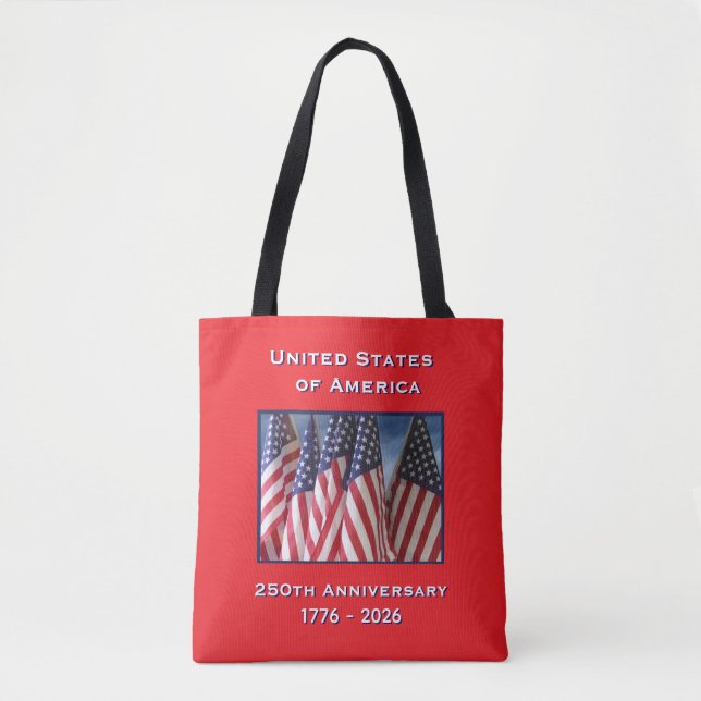 250th Anniversary USA Patriotic Commemorative Tote Bag (Front)