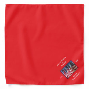 250th Anniversary USA Patriotic Flags Bandana