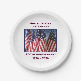 250th Anniversary USA Patriotic Flags 