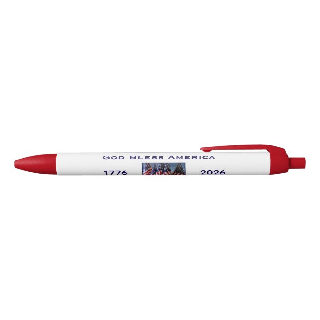 250th Anniversary USA Patriotic God Bless America Pen (Top)