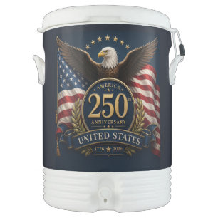 250th Anniversary USA Patriotic Keepsake Beverage Cooler