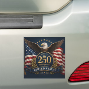 250th Anniversary USA Patriotic Keepsake Car Magnet