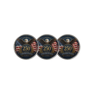 250th Anniversary USA Patriotic Keepsake Golf Ball Marker