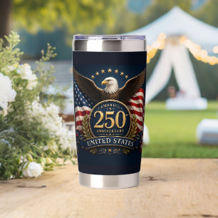 250th Anniversary USA Patriotic Keepsake Insulated Tumbler