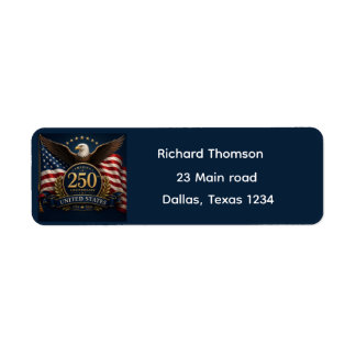 250th Anniversary USA Patriotic Keepsake Label