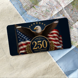 250th Anniversary USA Patriotic Keepsake License Plate