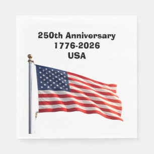 250th Anniversary USA Patriotic Keepsake Napkins
