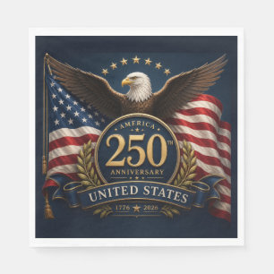 250th Anniversary USA Patriotic Keepsake Napkins