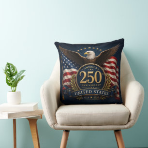 250th Anniversary USA Patriotic Keepsake Throw Pillow