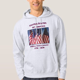 250th Anniversary USA Patriotic Light Gray