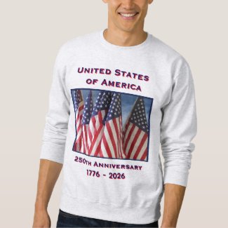 250th Anniversary USA Patriotic Light Gray
