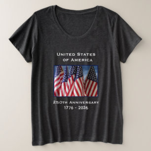 250th Anniversary USA Patriotic  Plus Size T-Shirt