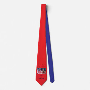 250th Anniversary USA Patriotic Red and Blue Neck Tie