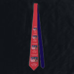 250th Anniversary USA Patriotic Red and Dark Blue Neck Tie<br><div class="desc">250th Anniversary 1776 to 2026, United States of America, Repeating Design Neck Tie. America 250 - A great milestone for the USA! Photo of American flags waving in the wind, and patriotic text make this necktie a wonderful commemorative keepsake - a once in a lifetime event! Meaningful Christmas heritage gift...</div>