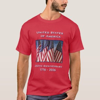 250th Anniversary USA Patriotic Red