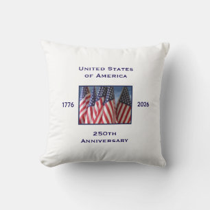 250th Anniversary USA Patriotic  Throw Pillow