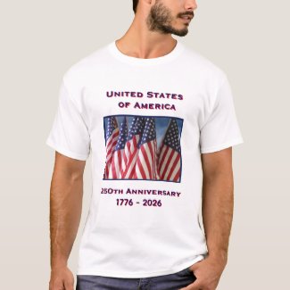 250th Anniversary USA Patriotic White