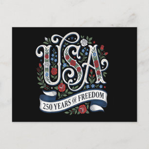 250th Anniversary USA Shirt Women Patriotic 4th of Postcard