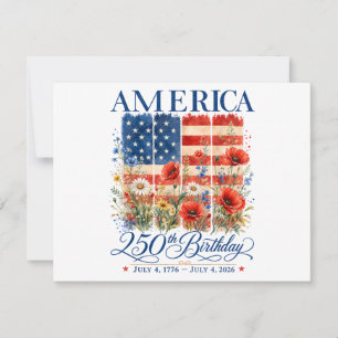 250th Anniversary USA Women 4th of July America 25 Save The Date