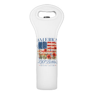 250th Anniversary USA Women 4th of July America 25 Wine Bag