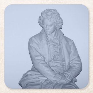250th Birthday Of Ludwig Van Beethoven Square Paper Coaster