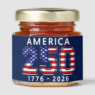 250th Birthday of the United States Honey Jar Favors