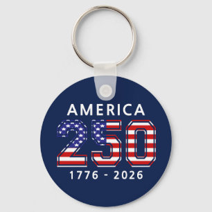 250th Birthday of the United States Keychain