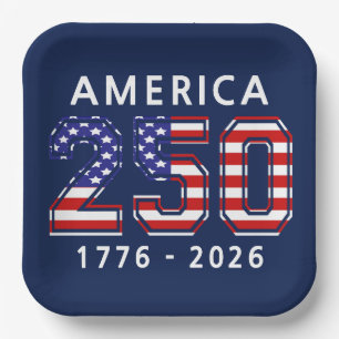 250th Birthday of the United States Paper Plates
