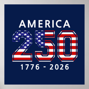 250th Birthday of the United States Poster