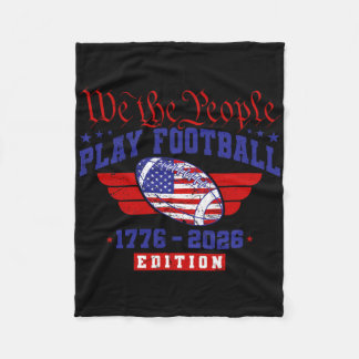 250th Birthday Usa 250 Years Footll Fleece Blanket