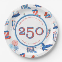 250th Fourth of July Patriotic Watercolor Party