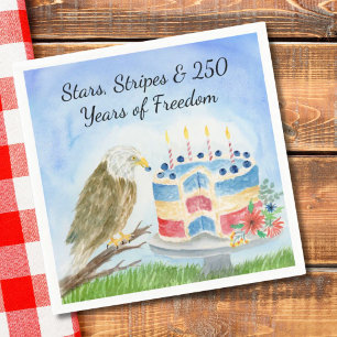 250th Independence Day Bald Eagle Napkins