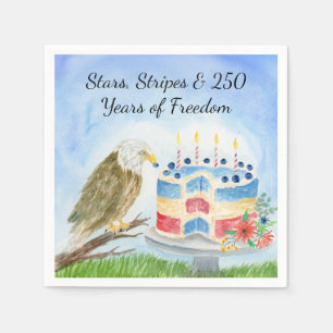 250th Independence Day Bald Eagle Napkins