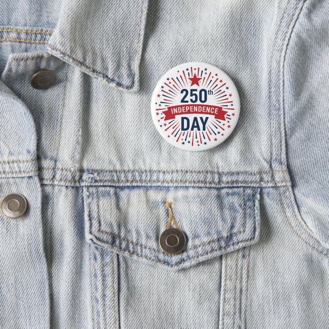 250th Independence Day Button (In Situ)