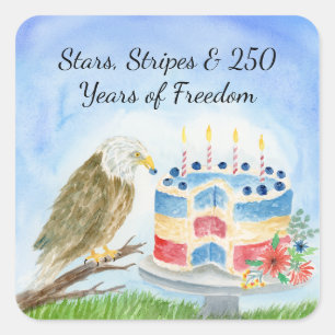 250th Independence Day Square Sticker