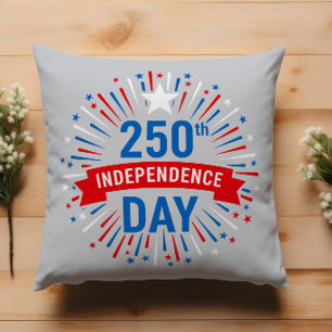 250th Independence Day Throw Pillow