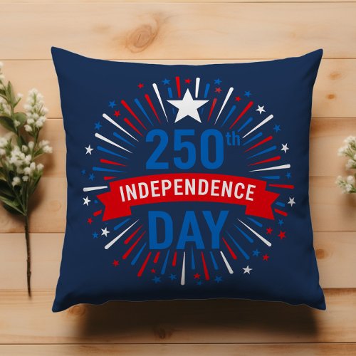 250th Independence Day Throw Pillow