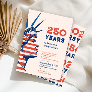 250th Independence Statue of Liberty Party Invitation