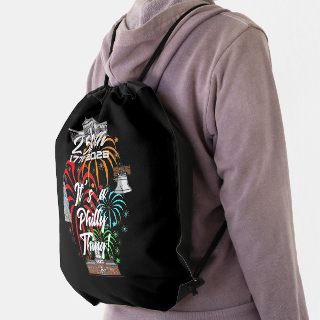 "250th It's a Philly Thing!" Drawstring Bag (Insitu)