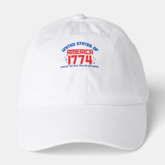 250th us anniversary patriotic 4th of july 1774Hat Hat