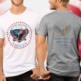 250th US God Bless America Blessed is the Nation Tri-Blend Shirt