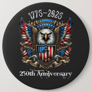 250th USA Anniversary 1776 2026 Button