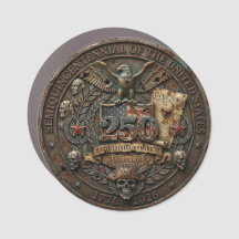 250th USA Anniversary Eagle Emblem Car Magnet