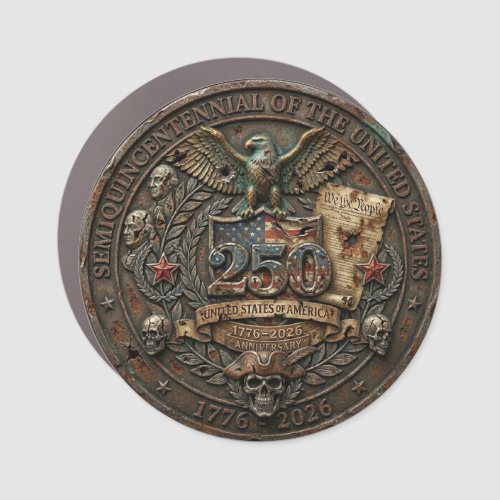 250th USA Anniversary Eagle Emblem Car Magnet