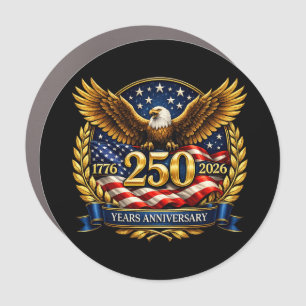 250th USA Anniversary Eagle Emblem  Car Magnet
