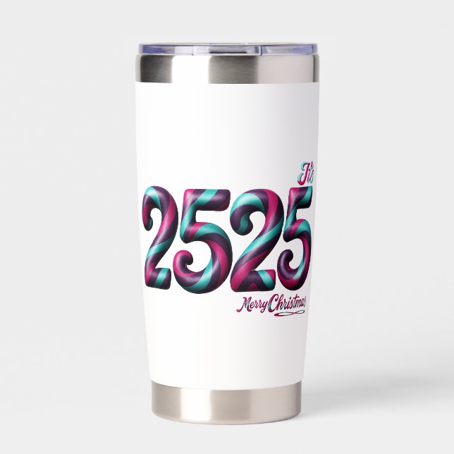 2525 Christmas WHITE THERMAL TUMBLER 20 OZ (Front)